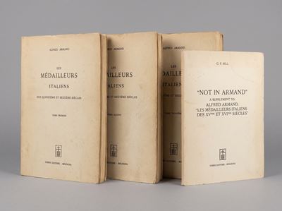 Armand A., Les medailleurs italiens des quinzième et seizième siècles, opera in tre tomi con appe...