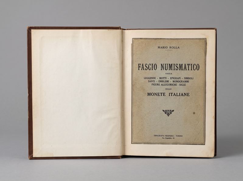 Rolla, M., Fascio Numismatico: leggende, motti, epigrafi e simboli sulle monete italiane