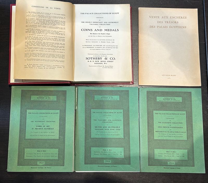 Sotheby & Co, The Palace Collections of Egypt (catalogo d’asta numismatica)