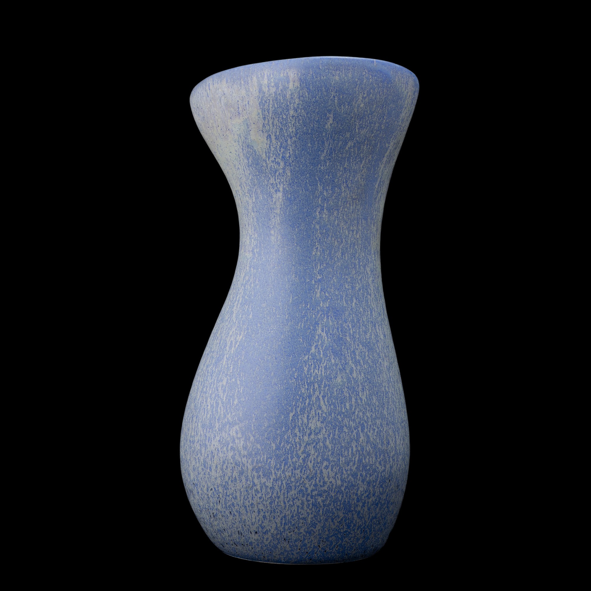Antonia Campi - Vaso a clessidra asimmetrico in terraglia a colaggio (Laveno, 1955 ca.)