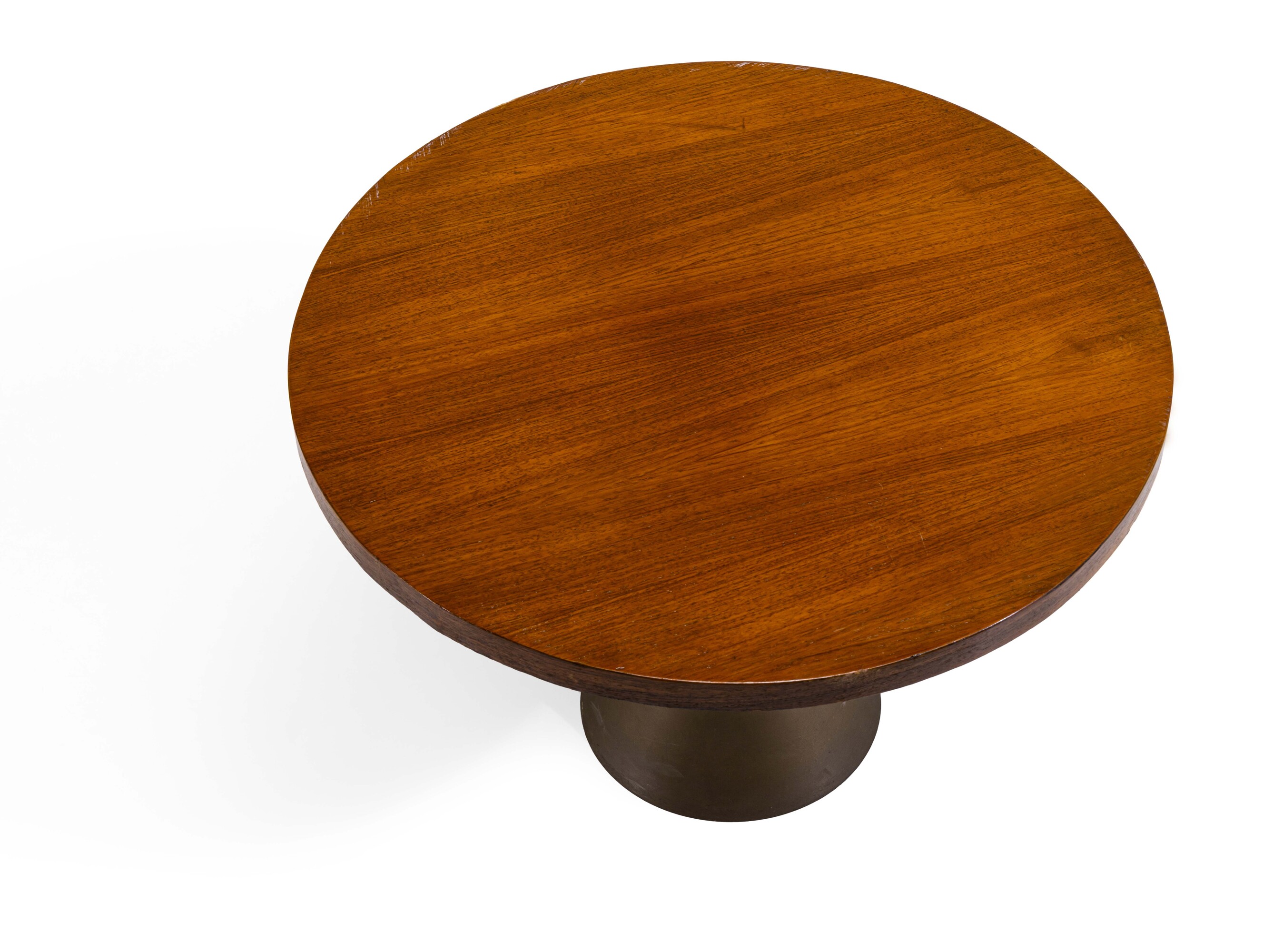 Angelo Mangiarotti - Tavolo basso mod. 302, bronzo e piano in legno