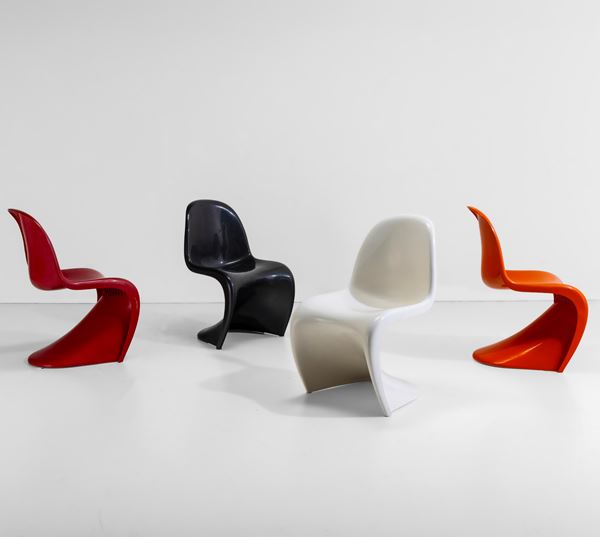 Verner Panton - Quattro sedie mod. Panton