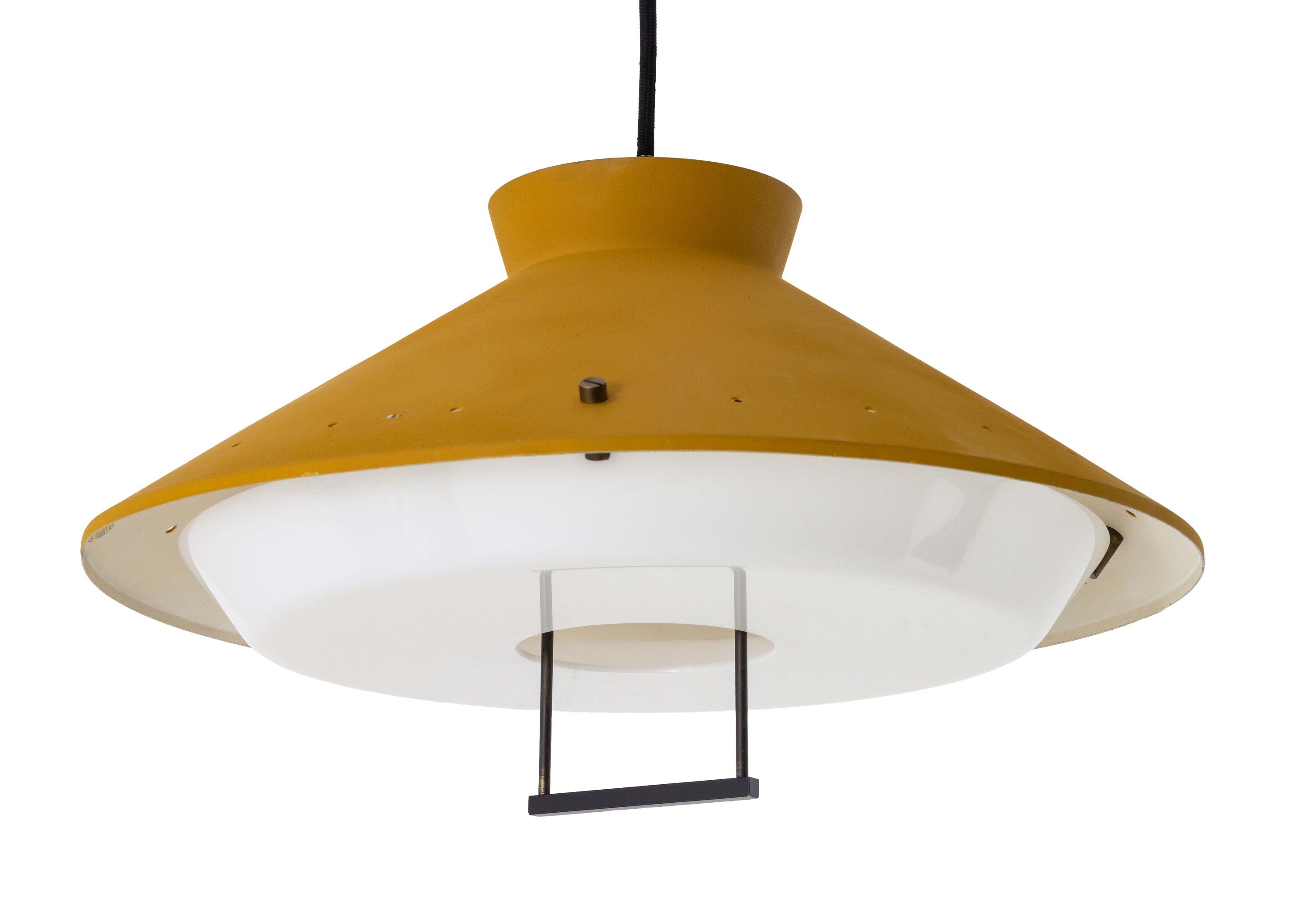 Stilnovo - Lampada a sospensione a saliscendi con diffusore in perspex