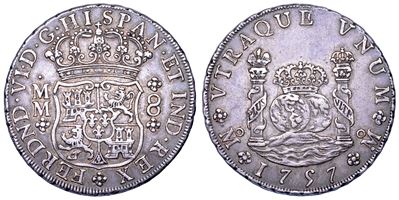 Fernando VI, 8 reales 1757 (Città del Messico)