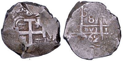 CARLOS III (1759–1788), 8 reales 1762 Potosí (Repubblica di Bolivia), argento