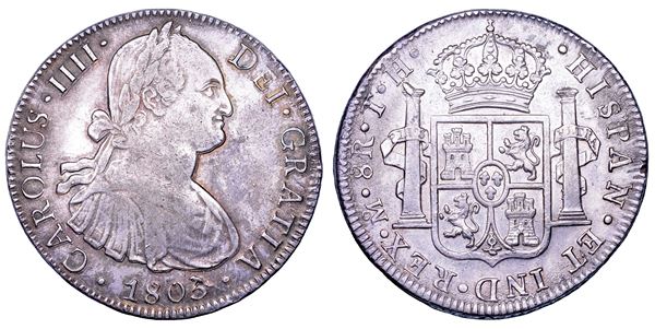 CARLOS IV, 1788-1808. MESSICO. 8 Reales 1805. Città del Messico.