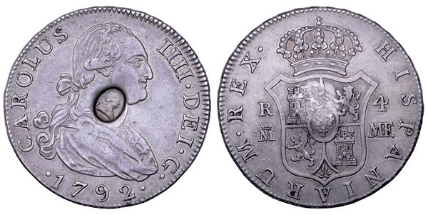 CARLOS IV, 1788-1808. SPAGNA. Mezzo dollaro s.d.