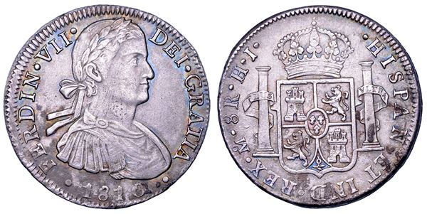 FERNANDO VII, 1808-1833. MESSICO. 8 Reales 1810. Città del Messico.
