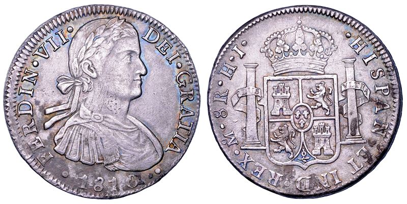 FERNANDO VII, 1808-1833. MESSICO. 8 Reales 1810. Città del Messico.  - Asta Numismatica - Cambi Casa d'Aste
