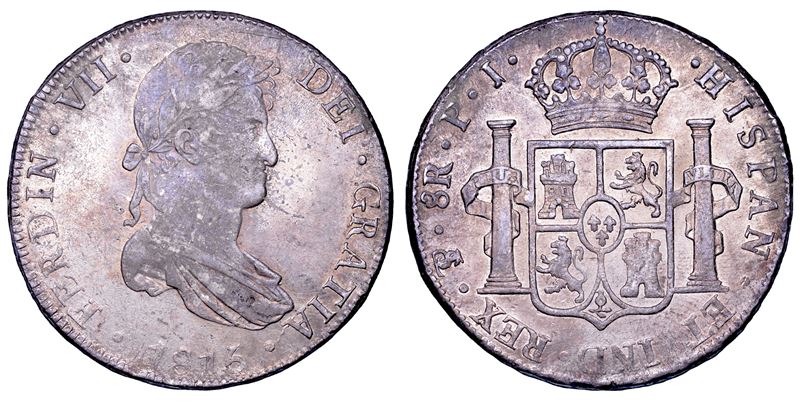 FERNANDO VII, 1808-1833. BOLIVIA. 8 reales 1815. Potosí.  - Asta Numismatica - Cambi Casa d'Aste