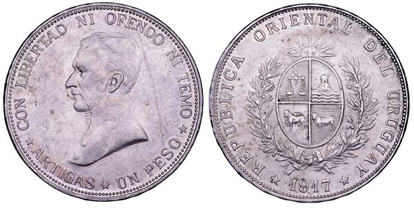 URUGUAY. REPUBBLICA, dal 1830. Peso 1917.