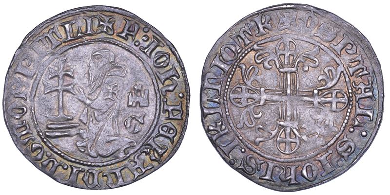 RODI. JOHN FERNANDEZ DI HEREDIA, 1376-1396. Gigliato.  - Asta Numismatica - Cambi Casa d'Aste