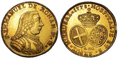 Emmanuel de Rohan, 20 scudi, 1778 (MALTA)