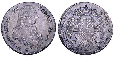 Emmanuel de Rohan, 30 tarì 1790 (Malta)