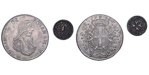 MALTA. EMMANUEL DE ROHAN, 1775-1797. Lotto di due monete.