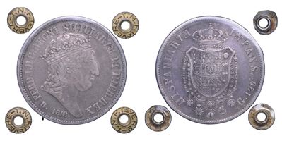 Ferdinando I di Borbone (Napoli), Piastra da 120 Grana, 1818