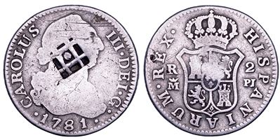 CARLOS III (1759-1788), 2 reales 1781, Madrid
