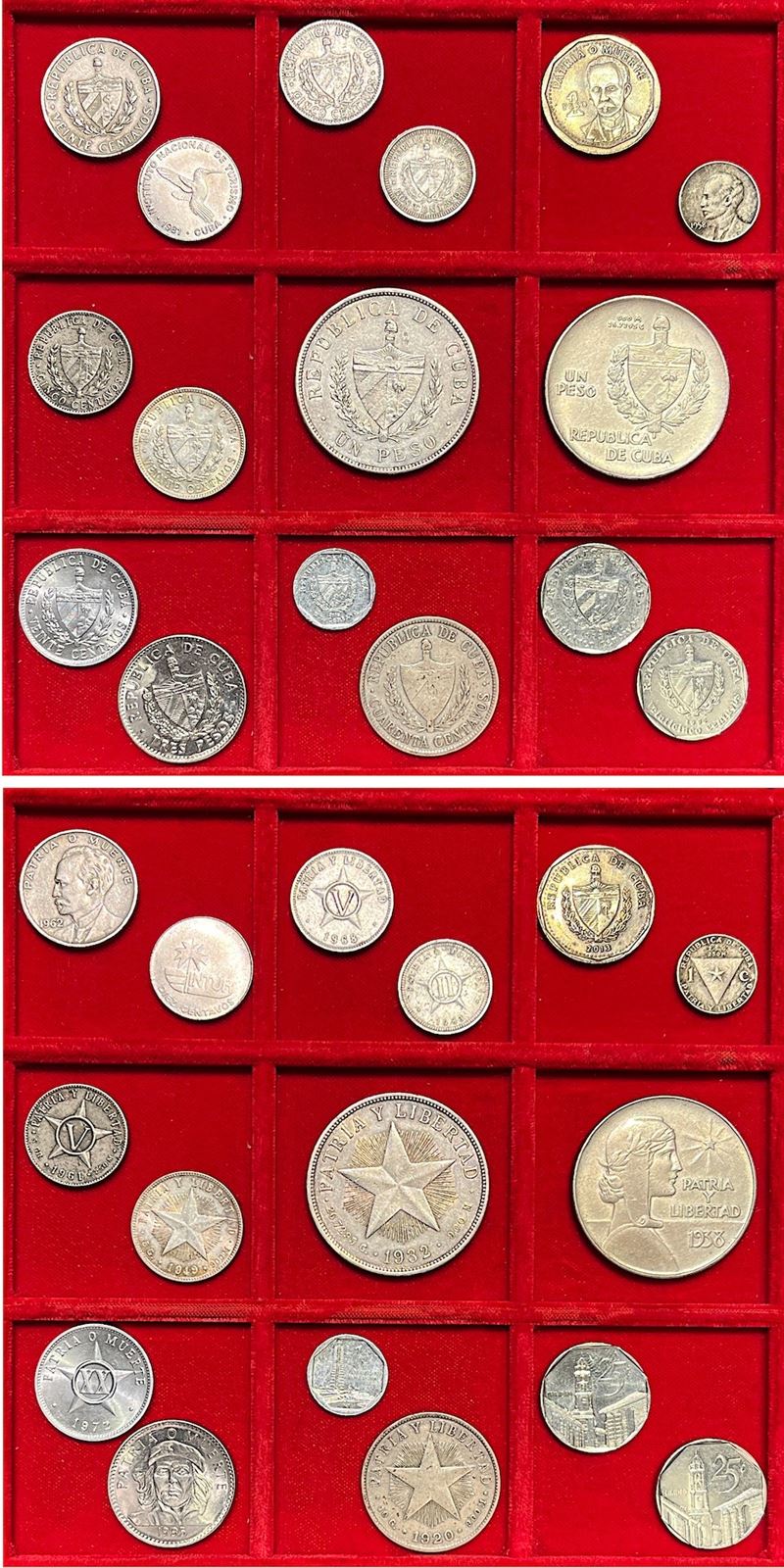 CUBA. Lotto di sedici monete.  - Auction Numismatics - Cambi Casa d'Aste
