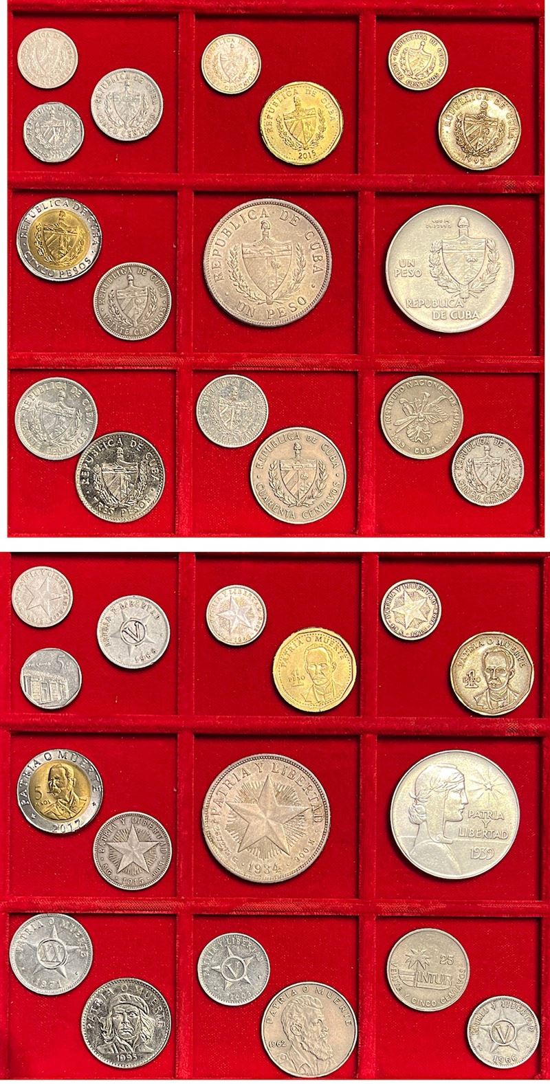CUBA. Lotto di diciassette monete.  - Auction Numismatics - Cambi Casa d'Aste