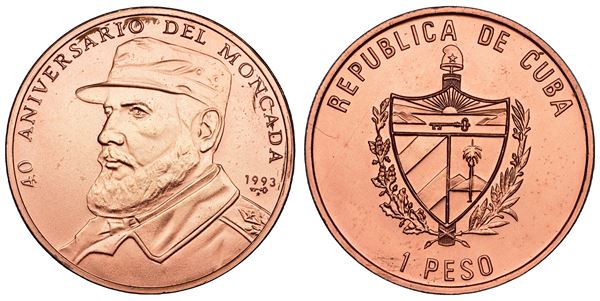 CUBA. Lotto di due monete.  