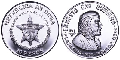 Che (Ernesto Guevara de la Serna), Cuba, 10 Pesos, 1989 (Terza Repubblica dal 1959)