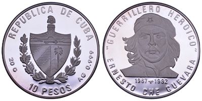Ernesto (Che) Guevara de la Serna, 10 Pesos Cuba, 1992