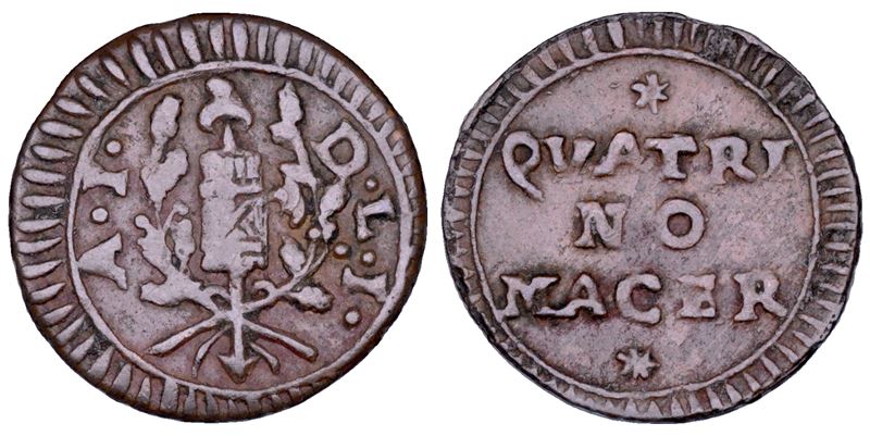 REPUBBLICA ROMANA - MACERATA, 1798-1799. Quattrino A. I.  - Auction Numismatics - Cambi Casa d'Aste