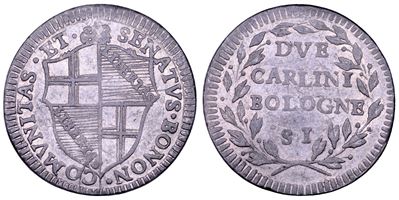 Bologna (Governo Popolare), Doppio carlino, 1796-1797