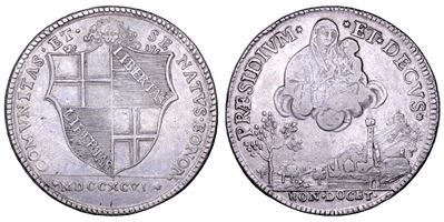 Bologna, Governo Popolare, Scudo da 10 paoli, 1796