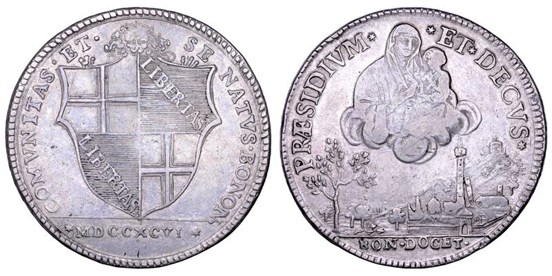 Bologna Governo Popolare, Scudo da 10 paoli, 1796