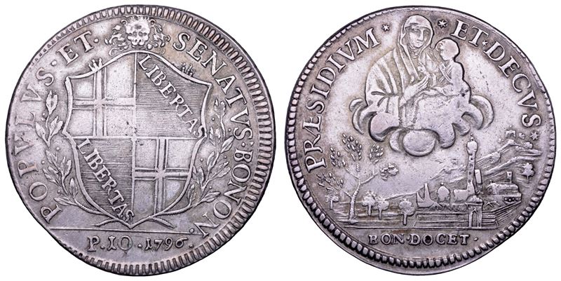 Bologna, Governo Popolare, Scudo da 10 paoli, 1796