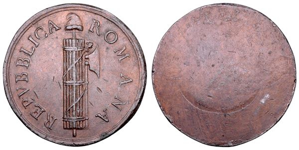 REPUBBLICA ROMANA - ROMA, 1798-1799. Prova (?) o medaglia uniface.