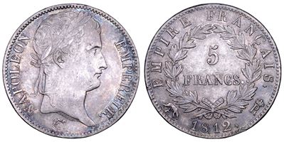 Napoleone, 5 Franchi 1812 (Roma), 1804-1814