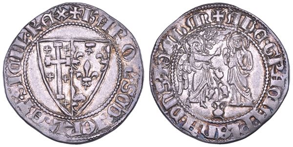 NAPOLI. CARLO II D'ANGIÒ, 1285-1309. Saluto d'argento.