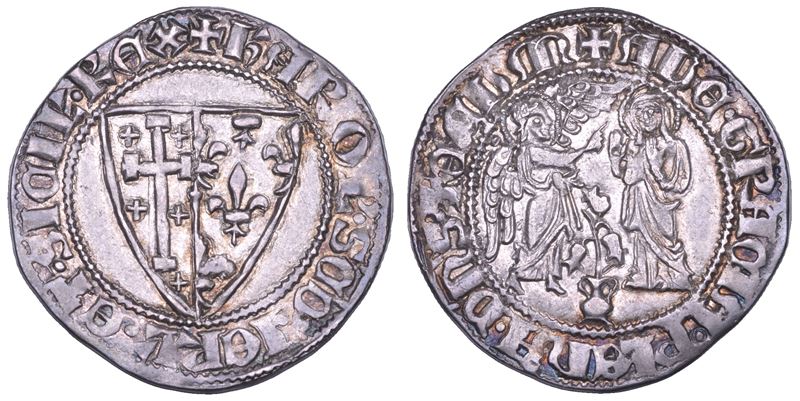 NAPOLI. CARLO II D'ANGIÒ, 1285-1309. Saluto d'argento.  - Asta Numismatica - Cambi Casa d'Aste