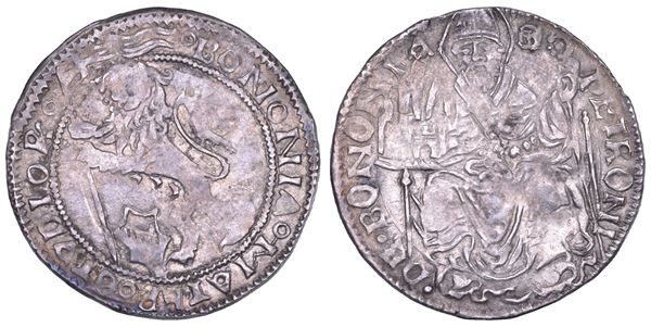 BOLOGNA. ANONIME DEI BENTIVOGLIO, 1446-1506. Grossone.