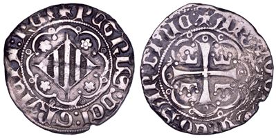 Pietro IV d’Aragona (1336-1387), Villa di Chiesa, Alfonsino d’argento