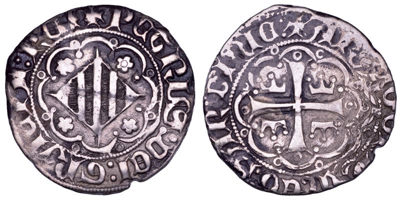 VILLA DI CHIESA. PIETRO IV D'ARAGONA, 1336-1387. Alfonsino d'argento.  - Asta Numismatica - Cambi Casa d'Aste