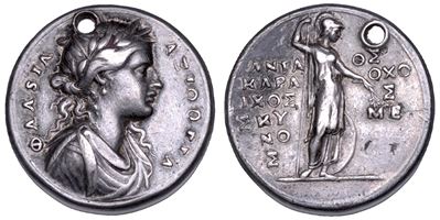 Valerio Belli, Medaglia in argento con Flavia Assiotea (1539-1542)
