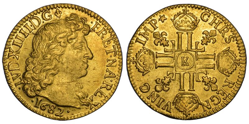 FRANCIA. LOUIS XIV, 1643-1715. Louis d’or 1682. Bordeaux.  - Asta Numismatica - Cambi Casa d'Aste