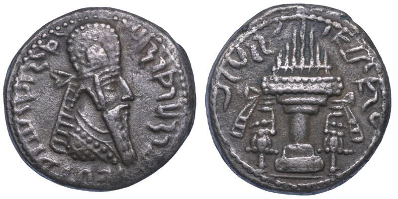 IMPERO SASANIDE. ARDASHIR I. Tetradracma, anni 224-240. Ktesiphon.  - Auction Numismatics - Cambi Casa d'Aste