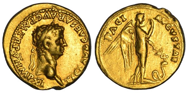 CLAUDIO, 41-54. Aureo, circa anni 46-47.