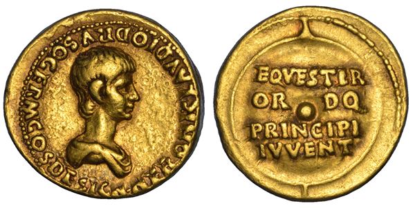 NERONE, 54-68. Aureo, anni 50-54.