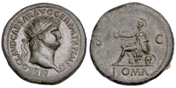 NERONE, 54-68. Dupondio, anno 65.