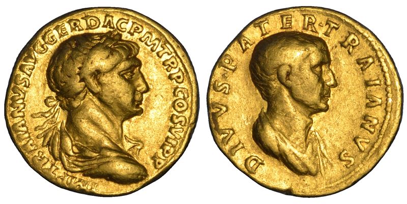 TRAIANO, 98-117. Aureo, anni 112-113.  - Auction Numismatics - Cambi Casa d'Aste