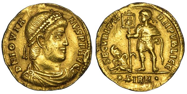 GIOVIANO, 363-364. Solido, anni 363-364. Sirmium.