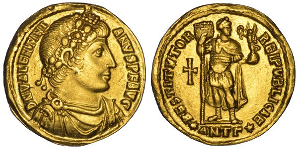 VALENTINIANO I, 364-375. Solido, anni 364-367. Antiochia.