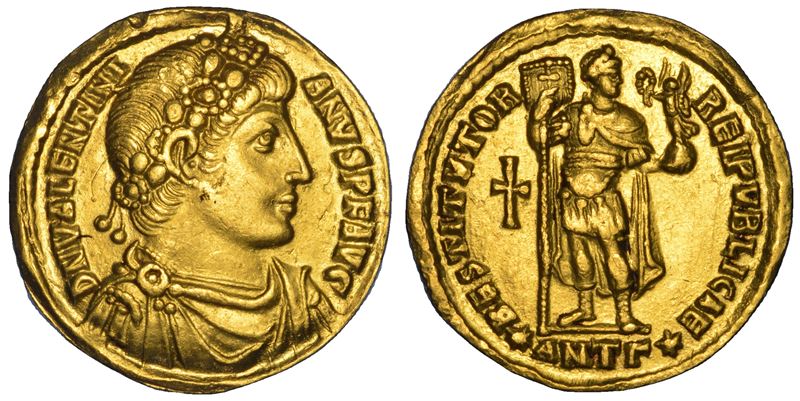 VALENTINIANO I, 364-375. Solido, anni 364-367. Antiochia.  - Asta Numismatica - Cambi Casa d'Aste