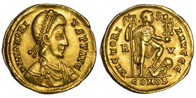 Onorio, Solido 393-423 d.C. (Ravenna)
