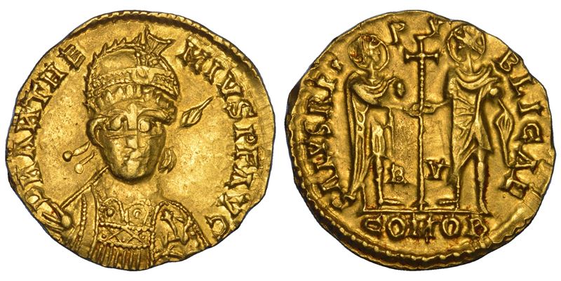ANTEMIO, 467-472. Solido. Ravenna.  - Asta Numismatica - Cambi Casa d'Aste